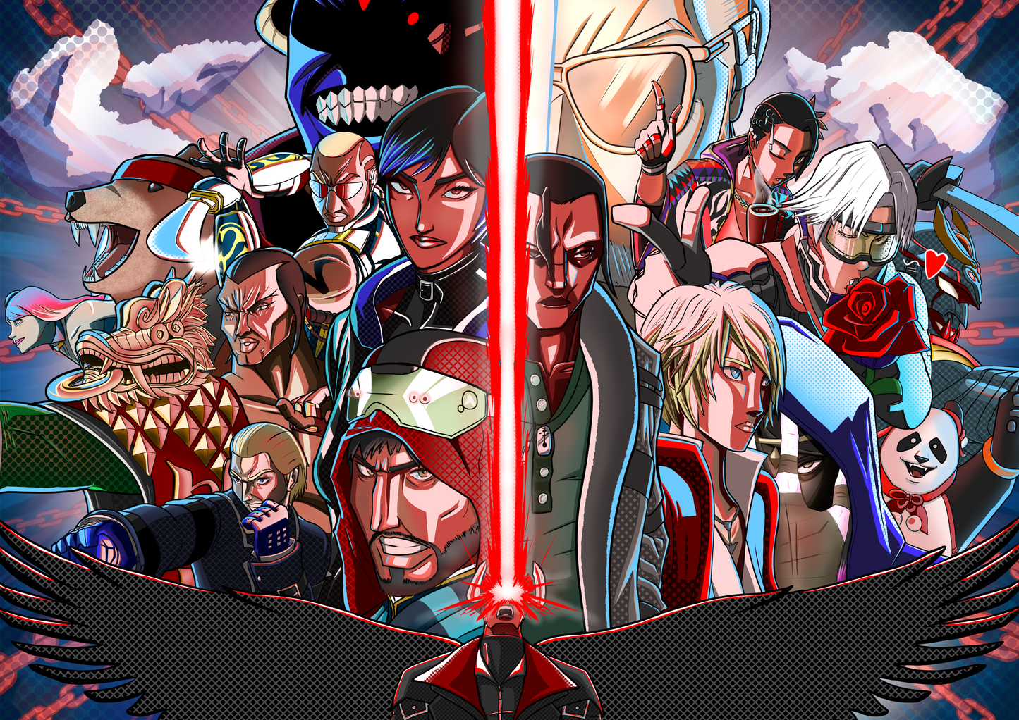 Alextheman76 Tekken Print Collection | Tekken 8 Inspired Fan Art | A4 Physical Print