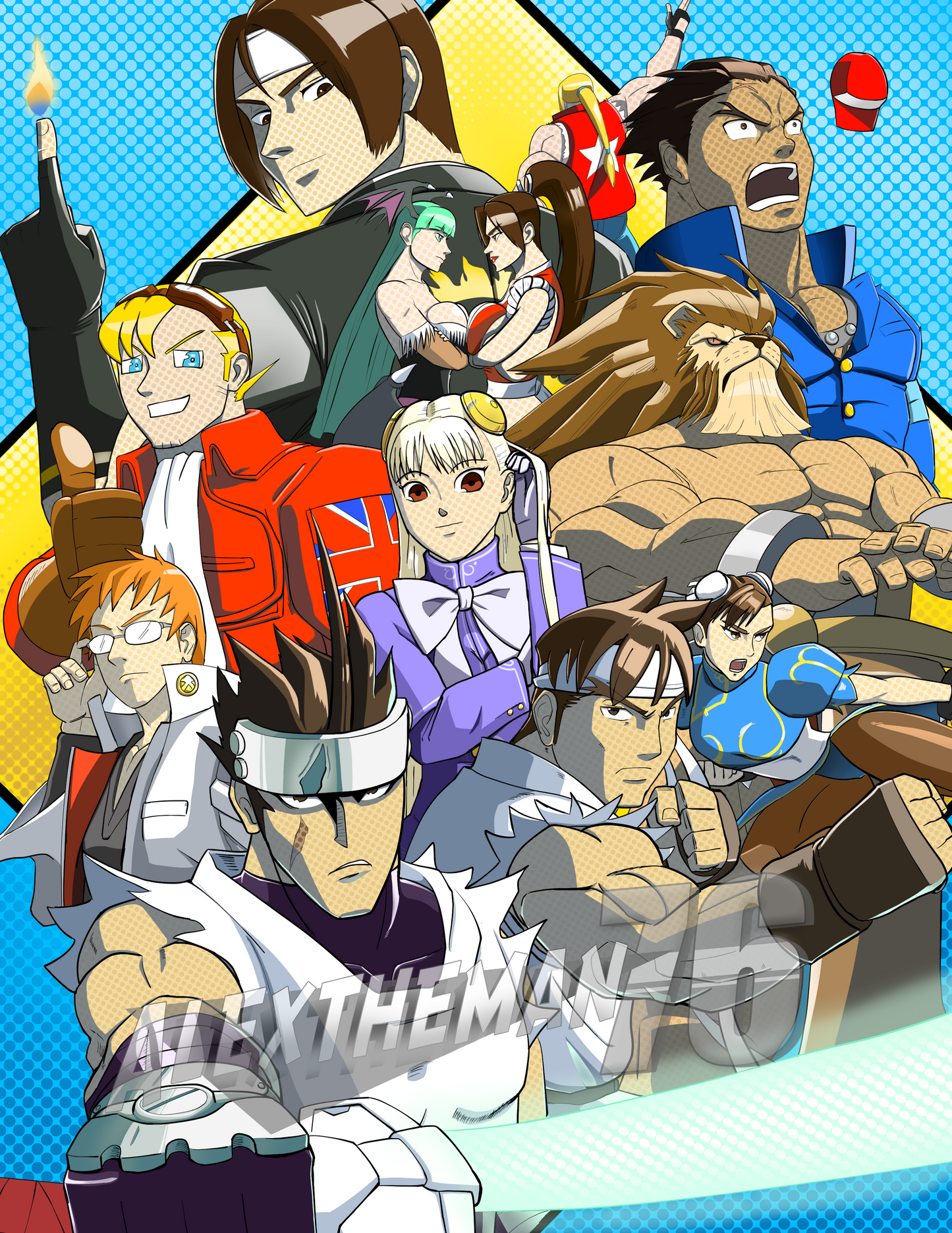 CvS Fighting Collection | Street Fighter Inspired Fan Art | A4 Digital Print