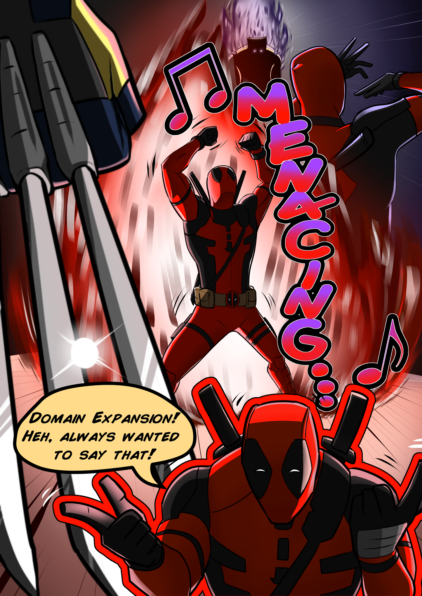 Always Bet on Deadpool! | Deadpool X JJK Inspired Fan Art | A4 Digital Print