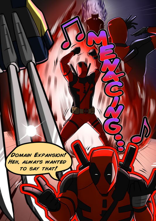Always Bet on Deadpool! | Deadpool X JJK Inspired Fan Art | Digital PDF File