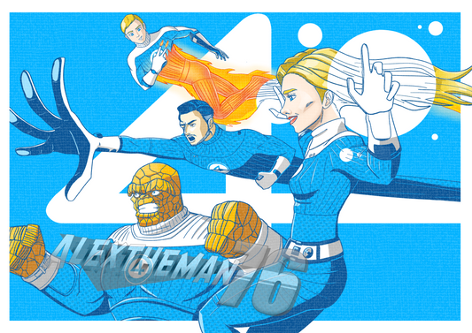 Fantastic 4 Print | MCU Inspired Fan Art | Digital PDF File