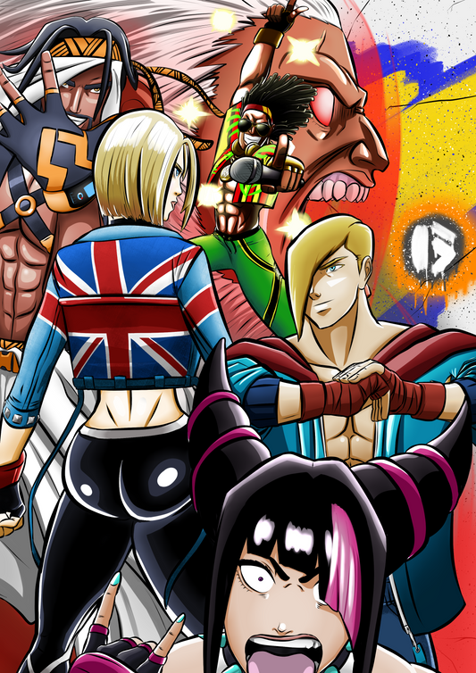 Cammy Vs The Ultra Fighters | Street Fighter 6 Inspired Fan Art | Digital PDF File