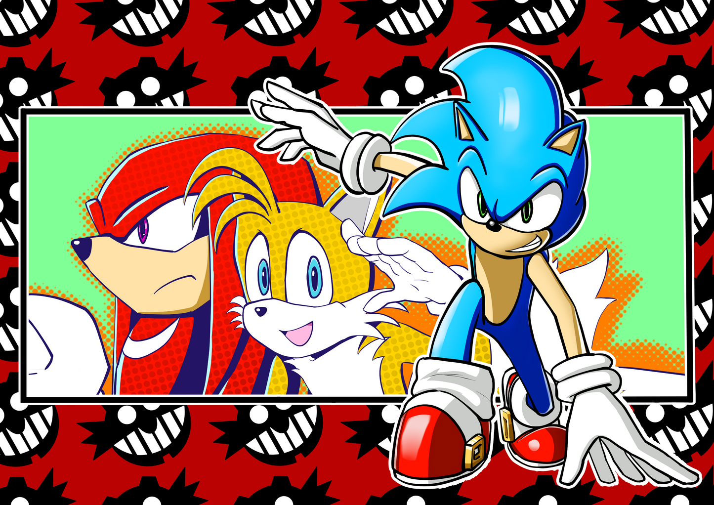 Sonic Generations Print | Sonic The Hedgehog Inspired Fan Art | A4 Physical Print